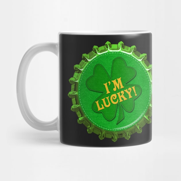 St. Patrick's Day Magnet and Sticker | I'm Lucky by Cherie(c)2022 by CheriesArt